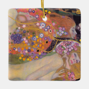 Gustav Klimt - Water Serpents II Ceramic Ornament