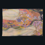 Gustav Klimt - Water Serpents II Tea Towel<br><div class="desc">Water Serpents II / Wasserschlangen II - Gustav Klimt,  Oil on canvas,  1904-1907</div>