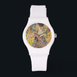 Gustav Klimt - Woman with fan Watch<br><div class="desc">Beautiful painting of woman with fan by Gustav Klimt from 1918. Great Klimt gifts and wonderful high quality art prints.</div>