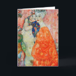 Gustav Klimt - Women Friends Card<br><div class="desc">Women Friends - Gustav Klimt,  Oil on Canvas,  1916-17 (destroyed in 1945)</div>