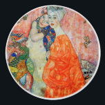 Gustav Klimt - Women Friends Ceramic Knob<br><div class="desc">Women Friends - Gustav Klimt,  Oil on Canvas,  1916-17 (destroyed in 1945)</div>