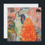 Gustav Klimt - Women Friends Invitation<br><div class="desc">Women Friends - Gustav Klimt,  Oil on Canvas,  1916-17 (destroyed in 1945)</div>
