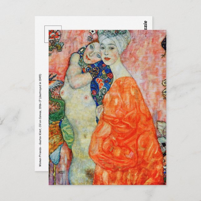 Gustav Klimt - Women Friends Postcard (Front/Back)