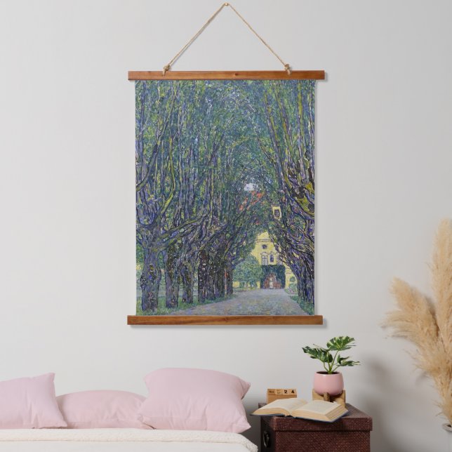 Gustav Klimt's Allee at Schloss Kammer painting.  Hanging Tapestry (Bedroom)