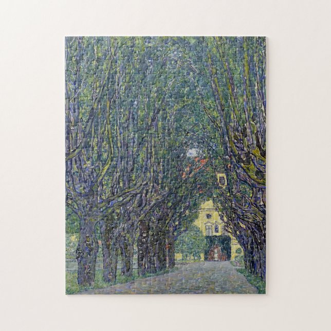 Gustav Klimt's Allee at Schloss Kammer painting. Jigsaw Puzzle (Vertical)