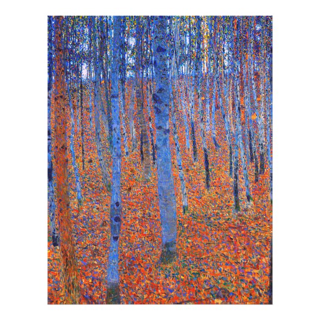 Gustav Klimt's Beech Grove I famous painting  Photo Print (Front)