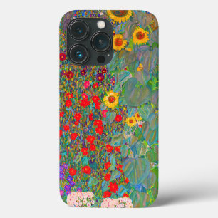 Gustav Klimt's Farm Garden with Sunflowers  iPhone 13 Pro Case