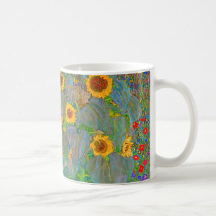 Gustav Klimt's Farm Garden with Sunflowers   Coffee Mug