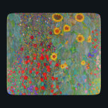 Gustav Klimt's Farm Garden with Sunflowers   Cutting Board<br><div class="desc">Gustav Klimt's Farm Garden with Sunflowers  Cutting Board.</div>