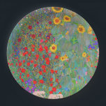 Gustav Klimt's Farm Garden with Sunflowers   Paper Plate<br><div class="desc">Gustav Klimt's Farm Garden with Sunflowers Paper Plates.</div>