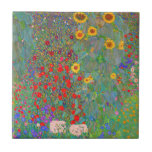 Gustav Klimt's Farm Garden with Sunflowers Tile<br><div class="desc">Gustav Klimt's Farm Garden with Sunflowers  ceramic tile.</div>