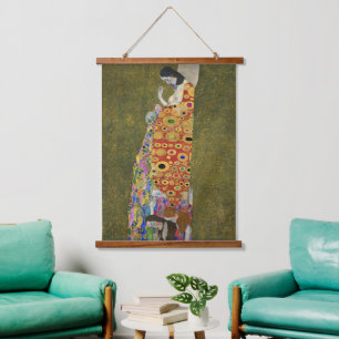 Gustav Klimt's Hope II (1907-1908) Hanging Tapestry