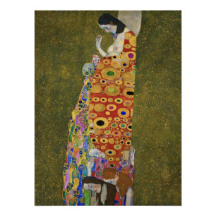 Gustav Klimt's Hope II (1907-1908) Poster