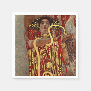 Gustav Klimt's  Hygieia fine art Napkin