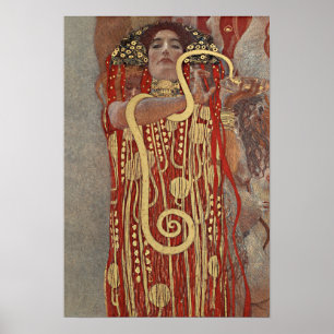 Gustav Klimt's Hygieia Poster