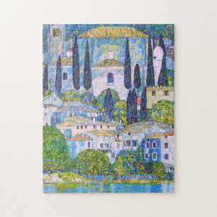 Gustav Klimt's Kirche in Cassone painting Jigsaw Puzzle