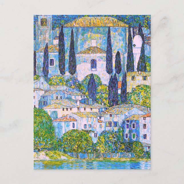 Gustav Klimt's Kirche in Cassone painting   Postcard (Front)