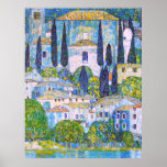 Gustav Klimt's Kirche in Cassone painting   Poster<br><div class="desc">Gustav Klimt's Kirche in Cassone painting Poster.</div>