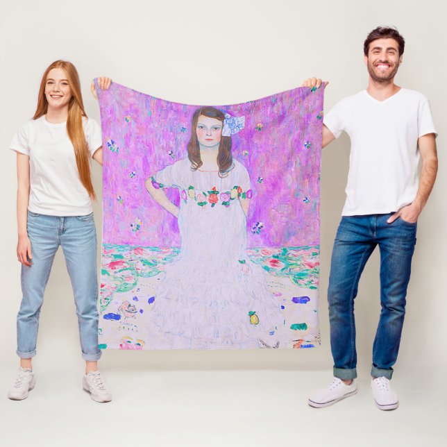 Gustav Klimt's Mäda Primavesi paintng  Fleece Blanket (In Situ)