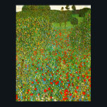 Gustav Klimt's Mohnfeld (1907) famous painting.  Poster<br><div class="desc">Gustav Klimt's Mohnfeld (1907) famous painting. Poster</div>