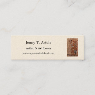 Gustav Klimt's Painting: The Embrace (circa 1909) Mini Business Card