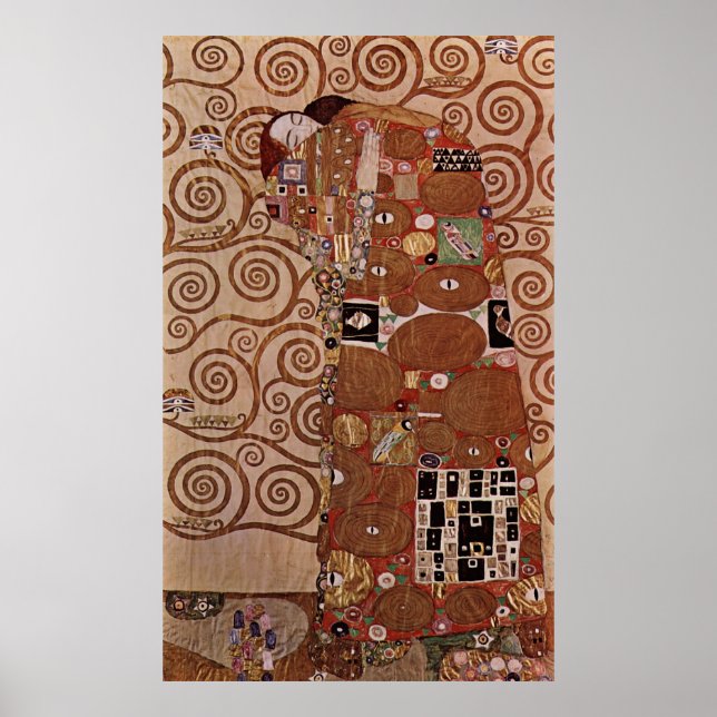 Gustav Klimt's Painting: The Embrace (circa 1909) Poster (Front)