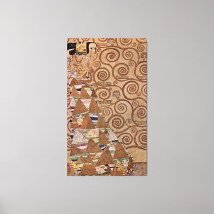 Gustav Klimt's Painting: The Expectation (1908) Canvas Print
