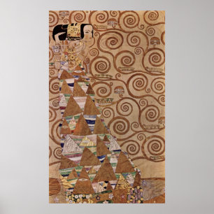 Gustav Klimt's Painting: The Expectation (1908) Poster