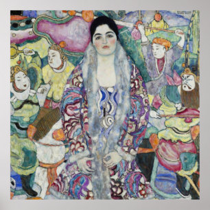 Gustav Klimt's Portrait of Friederike Maria Poster
