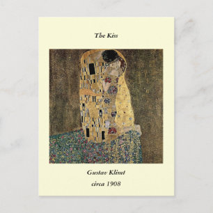 Gustav Klimt's The Kiss (circa 1908) Postcard