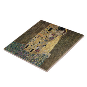 Gustav Klimt's The Kiss (circa 1908) Tile
