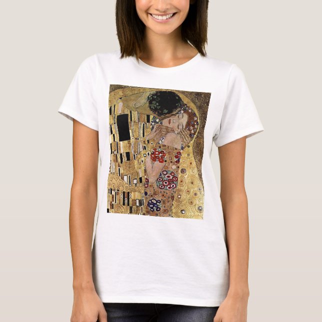 Gustav Klimt's The Kiss Detail (circa 1908) T-Shirt (Front)
