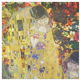 Gustav Klimt's the Kiss_EDITED ART TRIBUTE Fabric
