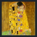 Gustav Klimt's The Kiss famous painting.   Acrylic Print<br><div class="desc">Gustav Klimt's The Kiss famous painting. Acrylic Print.
Famous Gustav Klimt painting.</div>