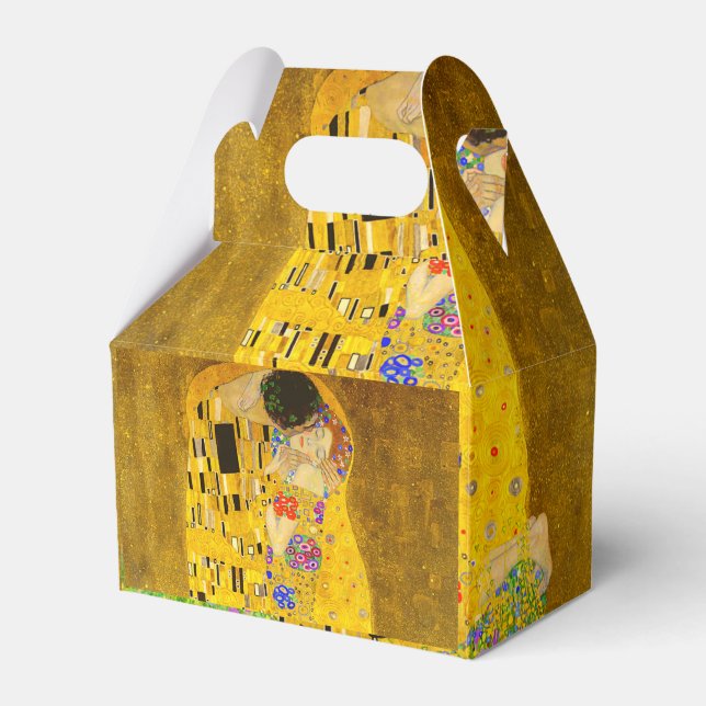 Gustav Klimt's The Kiss famous painting. Favour Box (Front Side)