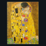 Gustav Klimt's The Kiss famous painting.   Notebook<br><div class="desc">Gustav Klimt's The Kiss famous painting. notebook.
Famous Gustav Klimt painting.</div>