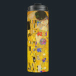 Gustav Klimt's The Kiss famous painting Thermal Tumbler<br><div class="desc">Gustav Klimt's The Kiss famous painting Thermal Tumbler.
Famous Gustav Klimt painting.</div>