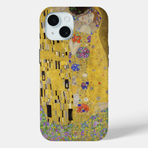 Gustav Klimt's The Kiss Painting Art  iPhone 15 Case