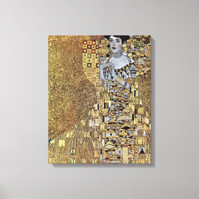 Gustav Klimt's The Lady in Gold, Adele Bloch-Bauer Canvas Print (Front)