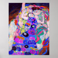 Gustav Klimt's The Virgin (1913) famous painting.