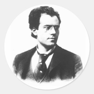 Gustav Mahler Classic Round Sticker