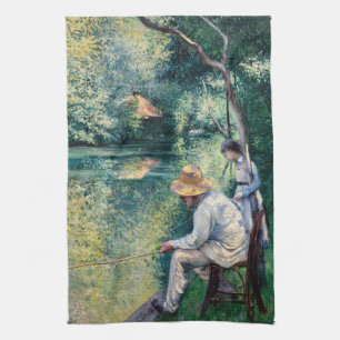 Gustave Caillebotte - Angling Tea Towel