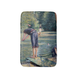 Gustave Caillebotte - Bathers, Bank of the Yerres Bath Mat