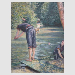 Gustave Caillebotte - Bathers, Bank of the Yerres Tissue Paper