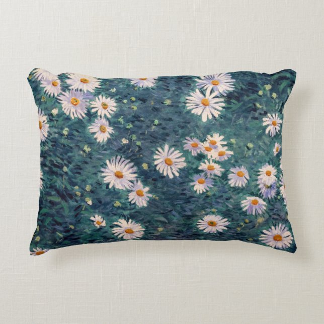 Gustave Caillebotte - Bed of Daisies, Detail Decorative Cushion (Front)