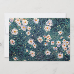 Gustave Caillebotte - Bed of Daisies, Detail Invitation