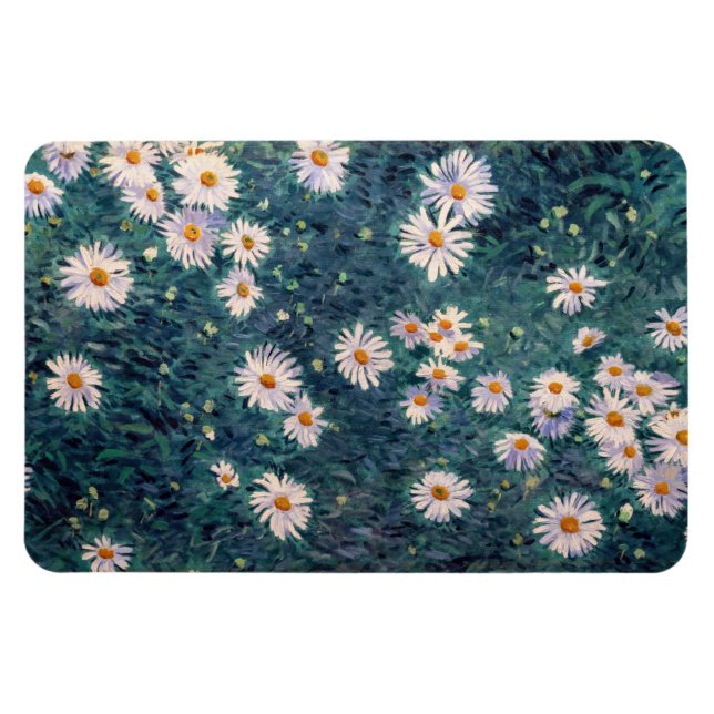 Gustave Caillebotte - Bed of Daisies, Detail Magnet (Horizontal)