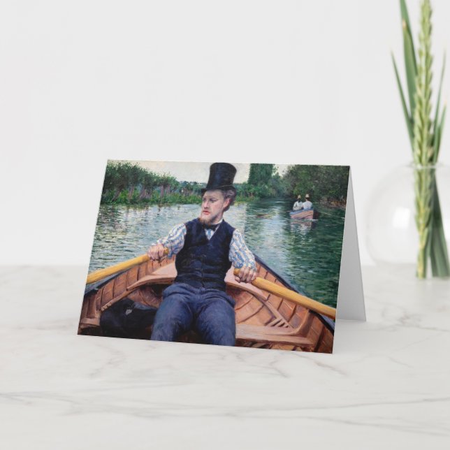 Gustave Caillebotte - Boating Party Card (Front)