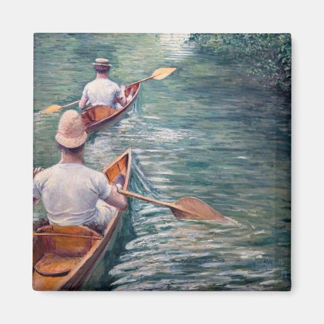 Gustave Caillebotte - Canoes on the Yerres Magnet (Front)