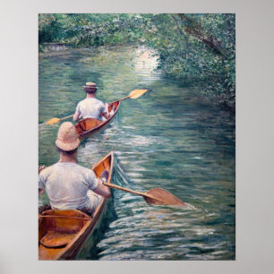 Gustave Caillebotte - Canoes on the Yerres Poster